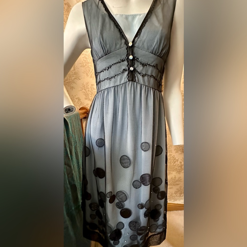 Famous Taiwan designer Tsai Mong Hsia blue Dress